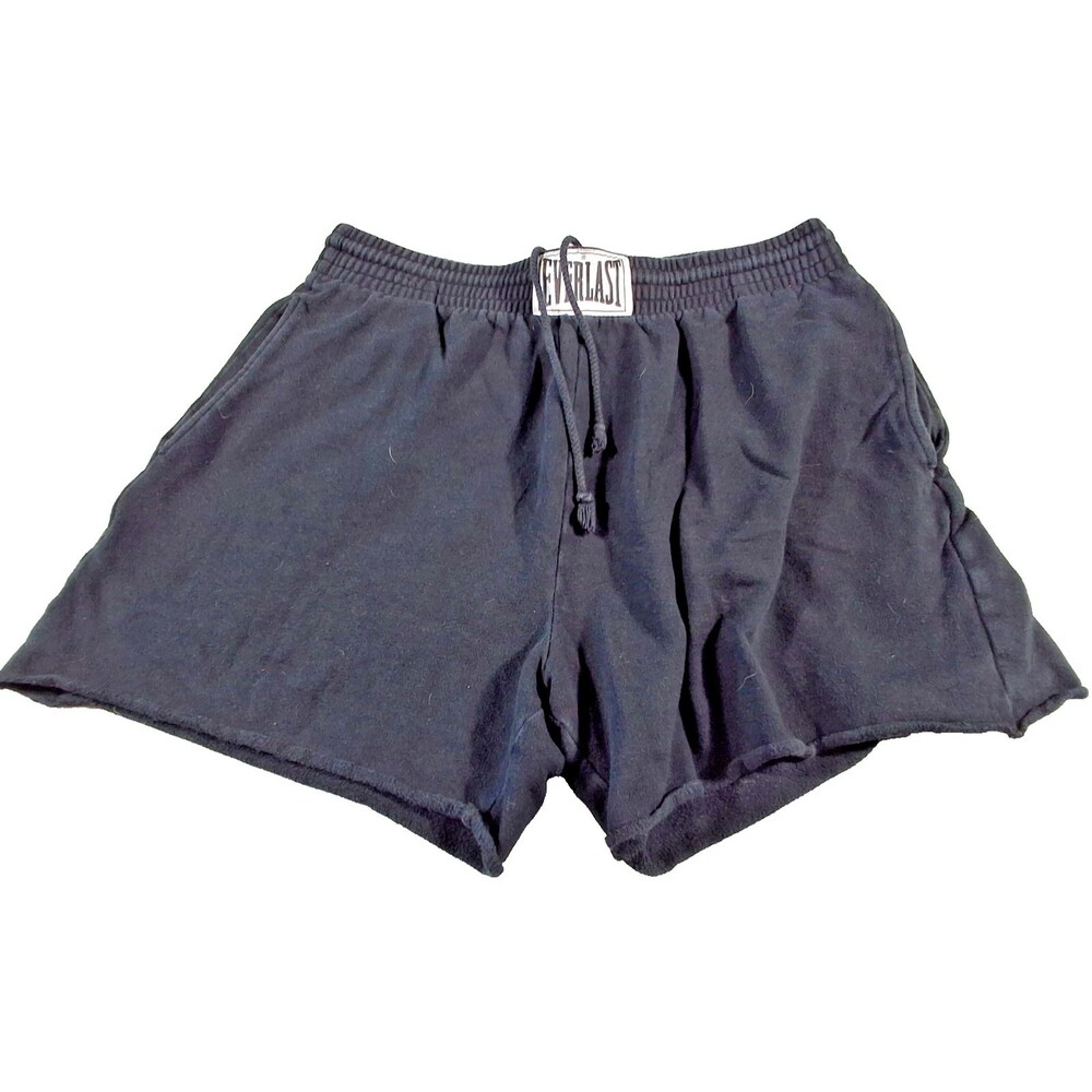 Everlast Men's Medium Black Drawstring Athletic Everlast Boxing Shorts B; Medium